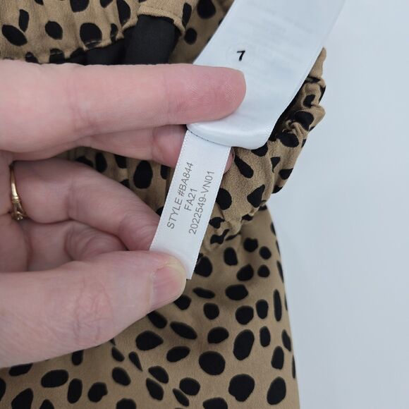 J Crew Animal Print Pull On Midi Skirt Small - Picture 6 of 7